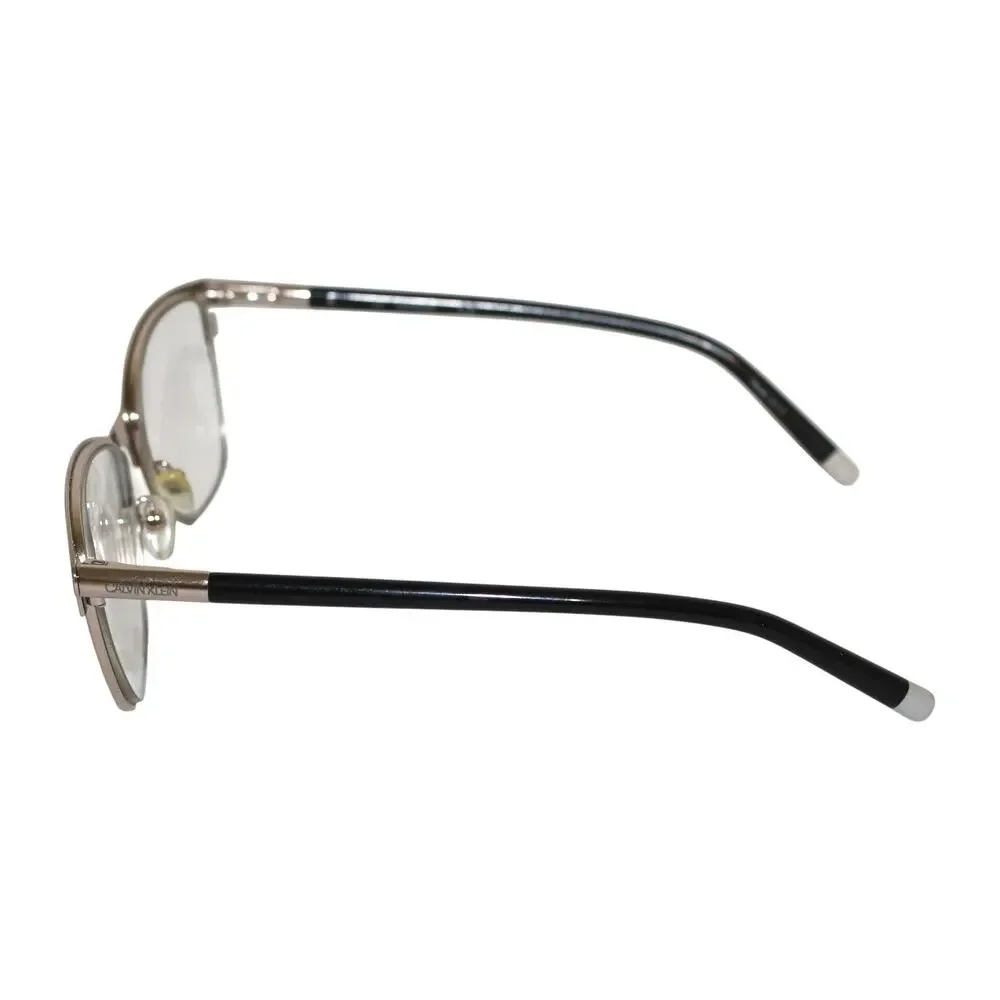 Clavin Klein Glasses Glass Frames Black Silver Cateye